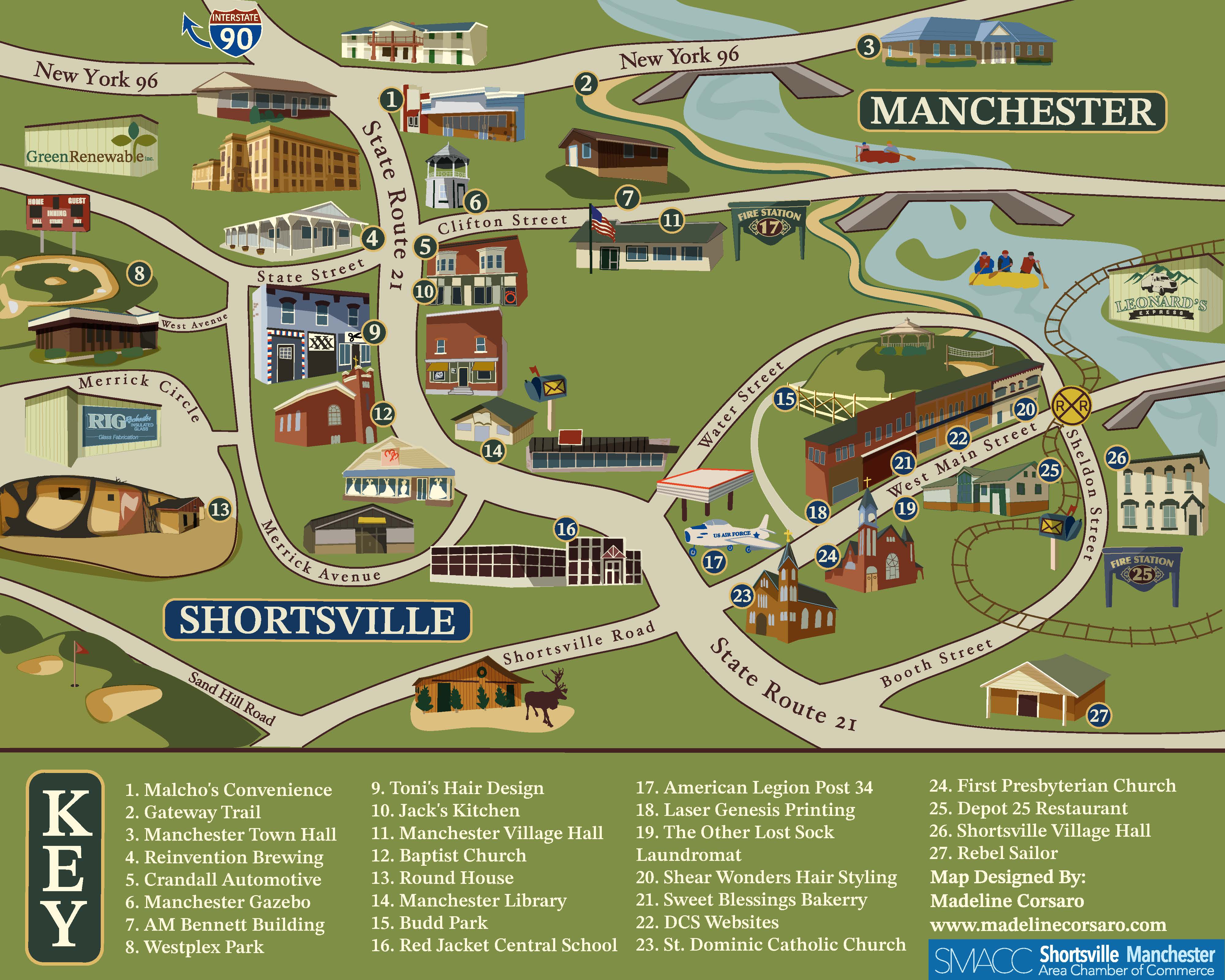 The Chamber map of businesses